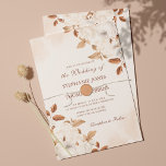Boho Terracotta Floral Wedding Einladung<br><div class="desc">Diese boho terracotta Hochzeitseinladung beinhaltet weiße Pfannkuchen,  Hortensia und goldene Blätter auf einer staubigen Rose Aquarell Hintergrund. Dieses Design ist ideal für eine moderne,  elegante Sommerhochzeit im Freien. Finden Sie passende Produkte und Set in der Boho Terracotta Wedding Collection. Eine druckbare Datei ist verfügbar.</div>