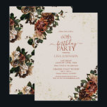 Boho Terracotta Greenery Floral 60. Geburtstag Einladung<br><div class="desc">Feiern Sie einen Meilenstein im Stil mit unserer Boho Terracotta Grüne Floral 60. Geburtstag Einladung. Von der handgeschriebenen Kalligraphie bis zur Terrakotta und den grünen, getrockneten Blume, Aquarellblumen, Set dieser Einladung für Ihren besonderen Tag. Mit dem passenden Blumenmuster auf der Rückseite jeder Karte, ist sicher, dass jeder weiß, dass dies...</div>