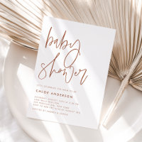 Boho Terracotta handgeschriebene Script Baby Shoot