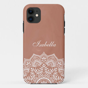 Boho Terracotta Mandala Individuelle Name Case-Mate iPhone Hülle