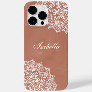 Boho Terracotta Mandala Individuelle Name Case-Mate iPhone 14 Pro Max Hülle