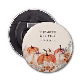 Boho Terracotta Pampas Pumpkins Hochzeit im Herbst Flaschenöffner