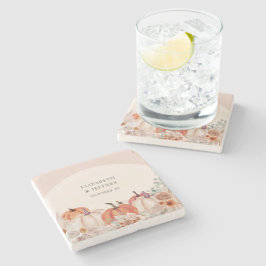 Boho Terracotta Pampas Pumpkins Hochzeit im Herbst Steinuntersetzer