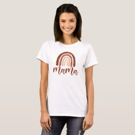Boho Terracotta Rainbow Mama T-Shirt