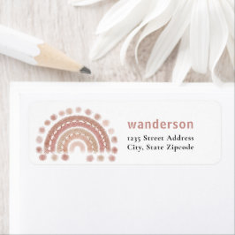 Boho terracotta Regenbogen gemütlich