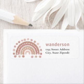 Boho terracotta Regenbogen gemütlich