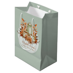 Boho Terracotta Sage Party Paradies für Kletterhex Mittlere Geschenktüte