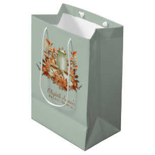 Boho Terracotta Sage Tee Party Baby Brautparty Mittlere Geschenktüte