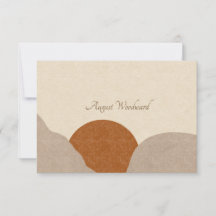 Boho Terracotta Sand Abstrakt Personalisiert