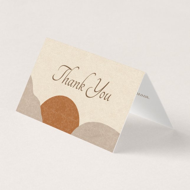 Boho Terracotta Sand Handmade Juwelen Vielen Dank (Vorderseite)