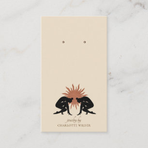 Boho Terracotta Sun Handmade Juwelier Display Card Visitenkarte