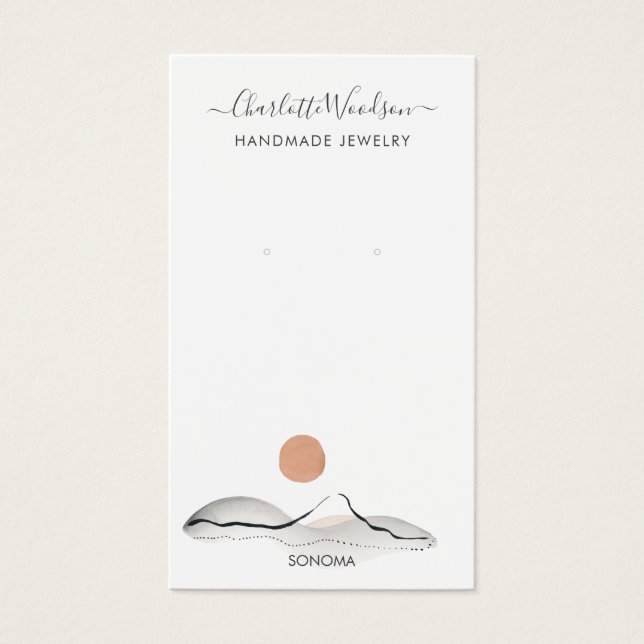 Boho Terracotta Sun Mountain Besichtigung der Alpe (Vorderseite)