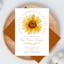 Boho Terracotta Unsere kleine Sonnenblumendusche