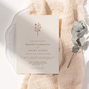 Boho Terracotta Wählen Sie eine andere Ansicht für Einladung