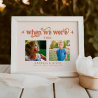 Boho Terracotta Wedding Baby Picture Tischnummer