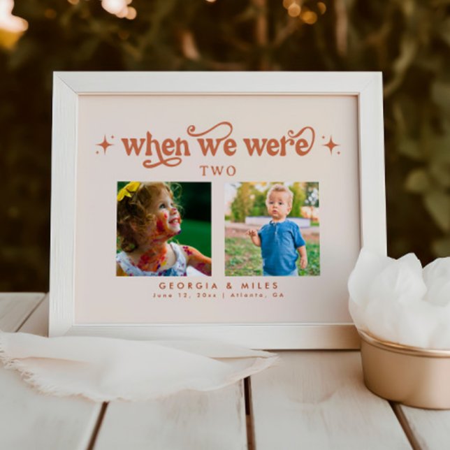 Boho Terracotta Wedding Baby Picture Tischnummer (Von Creator hochgeladen)