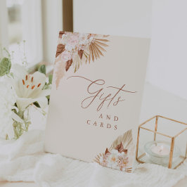 Boho Terracotta Wedding Gifts & Cards Sockelschild