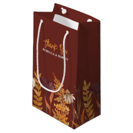 Boho Terracotta Wildblume Herbst Hochzeit im Herbs Kleine Geschenktüte