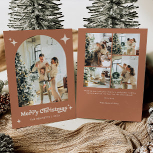 Boho Terrakotta Frohe Weihnachten Foto