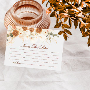 Boho-Terrakotta-Kalla-Lilien 'Errate das Gewürz'-S Mitteilungskarte