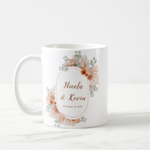 Boho-Terrakotta-Pampasgras-Hochzeit Kaffeetasse