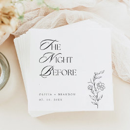 Boho The Night Before Probe Dinner Hochzeit Serviette