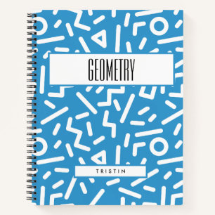 BOHO - Thema "Blau und Weiß" Notizbuch