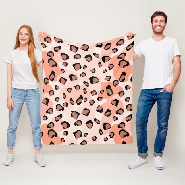 Boho-Tiermuster Fleecedecke (Beispiel)