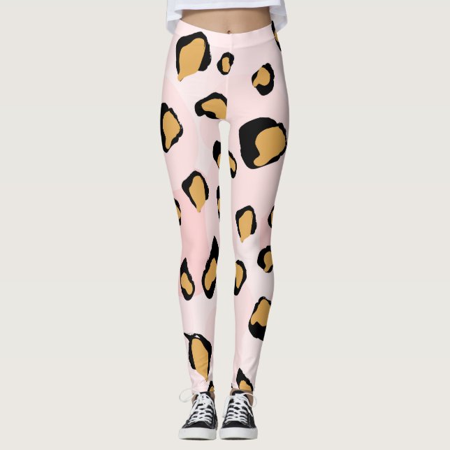 Boho-Tiermuster Leggings (Vorderseite)