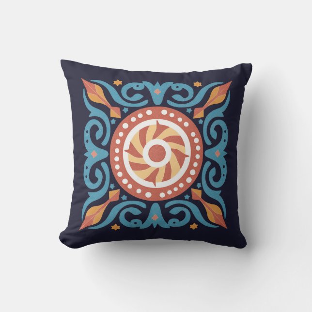 Boho Tile Kissen (Vorderseite)