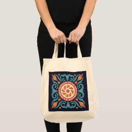 Boho Tile Tote Bag Tragetasche