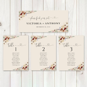 Boho Tiny Wildblume Wedding Head Table Sign