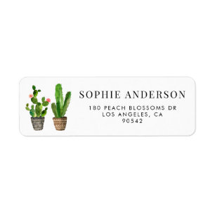 Boho Topted Sukkulents und Cactus Personalisiert
