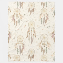 Boho Traumfänger Fleece-Decke | Ätherisch
