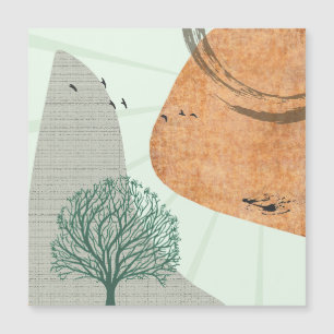 Boho Tree Magnetkarte