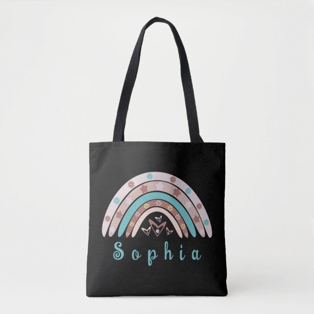 Boho Trendy Rainbow mit Personalisiertem Namen (Vorderseite)