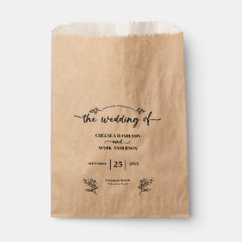 Boho Trendy Script Wedding Geschenktütchen