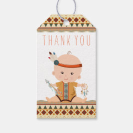 Boho Tribal Baby Shower Geschenktasten Geschenkanhänger