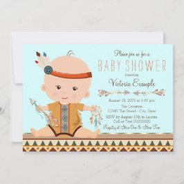 Boho Tribal Boy Baby Shower Einladung