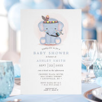 Boho Tribal Elephant Baby Shower
