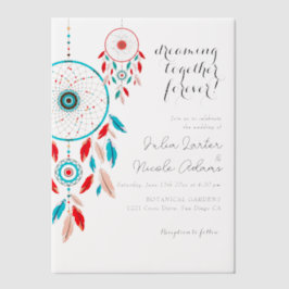 Boho Tribal feather Dreamcatcher Wedding