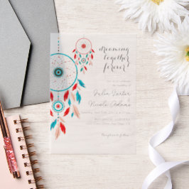Boho Tribal feather Dreamcatcher Wedding