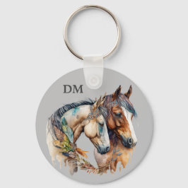 Boho Tribal Feather Pferdes Schlüsselanhänger