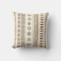 Boho-Tribal-Folk-Art-Geometrisches-Braunes-Wurfkis