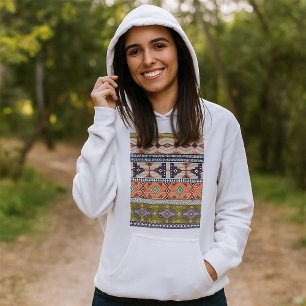Boho Tribal Geometric Muster Südwestaztec Hoodie