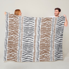 Boho-Tribal-Gestreifte Fleece-Decke Fleecedecke