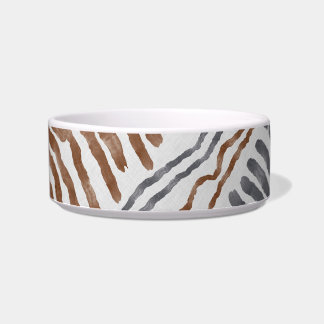 Boho-Tribal-Gestreifte Haustier-Schale Napf