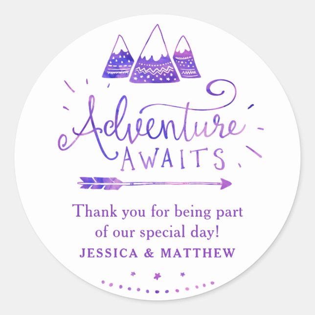 Boho Tribal Girl Adventure Baby Shower Stickers (Vorderseite)