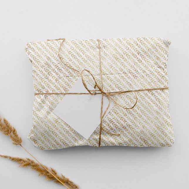 Boho Tribal Gold Arrow Muster Seidenpapier (Boho Tribal Gold Arrow Pattern Tissue Paper)