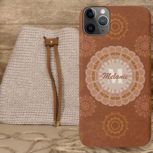 Boho-Tribal-Mandalas Rustikale Erdtöne Variation 3 iPhone 15 Pro Max Hülle